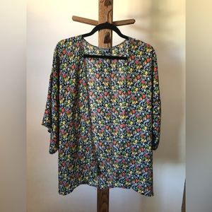 Small flower print kimono